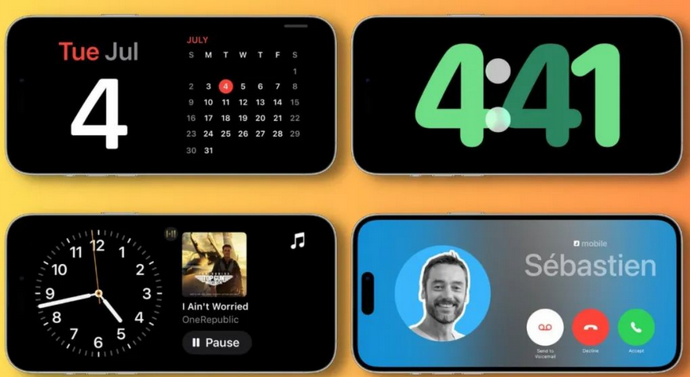 浮梁苹果手机维修分享iOS17横屏充电待机显示有什么好处 