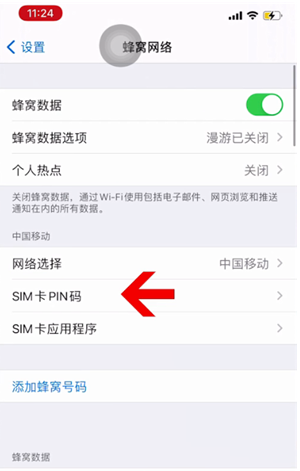 浮梁苹果14维修网分享如何给iPhone14的SIM卡设置密码 