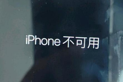 浮梁苹果服务网点分享锁屏界面显示“iPhone 不可用”如何解决 