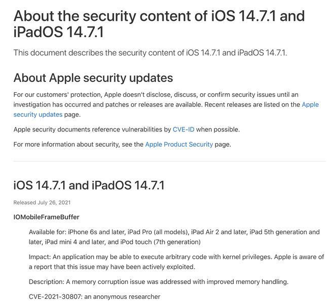 浮梁苹果手机维修分享iOS 14.7.1 正式版更新内容及升级方法 